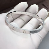 Cartier White Gold Nologo Love Bracelet , Classic 03