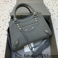 Balenciaga Neo Classic Small Bag in Grained Calfskin Dark Grey/Silver 2021 638511