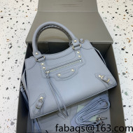 Balenciaga Neo Classic Small Bag in Grained Calfskin Light Blue 2021 638511