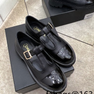 Chanel Calfskin Loafers with Buckle Black 2022 02