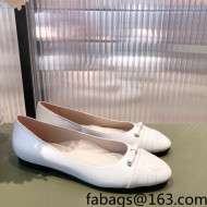 Gucci Leather Bow Ballet Flat White 2022 10