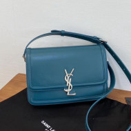 Saint Laurent Solferino Medium Satchel in Box Calfskin 6343056 Green 2020