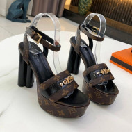 Louis Vuitton Podium Monogram Studs Platform Sandal Monogram Canvas 2021