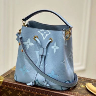 Louis Vuitton Gradient Monogram Leather Neonoe BB Bucket Bag M45709  Summer Blue 2021