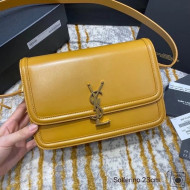 Saint Laurent Solferino Medium Satchel in Box Calfskin 6343056 Yellow 2020