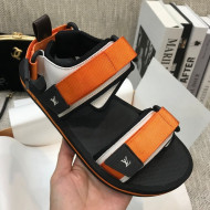 Louis Vuitton Arcade Flat Strap Sandal Orange 2021