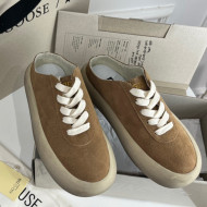 Golden Goose GGDB Space-Star Sabot Sneakers in Tobacco-Colored Suede 05