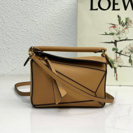 Loewe Puzzle Mini Bag in Smooth Calfskin Caramel Brown 2022 10173