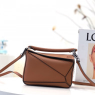 Loewe Puzzle Mini Bag in Smooth Calfskin Clay Brown 2022 10173