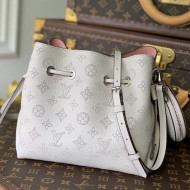 Louis Vuitton Mahina Monogram Perforated Bella Bucket Bag M57068 White 2021