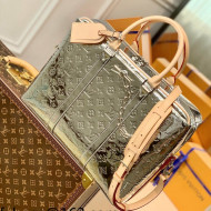 Louis Vuitton Neo Porte Documents Voyage Messenger Bag in Silver Monogram Mirror Canvas M58755 2021