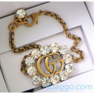 Gucci Crystal Double G Bracelet GE2090401 2020