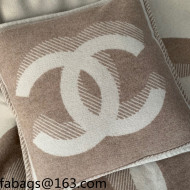 Chanel Wool CC Pillow/Cushion 55x55cm Beige 2021