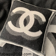 Chanel Wool CC Pillow/Cushion 55x55cm Black 2021