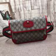 Gucci GG Supreme Belt Bag 493930 Red 2017