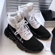 Balenciaga Triple S x Nike Stretch Knit High-top Lace-up Sneakers Black/White 2019 (For Women and Men