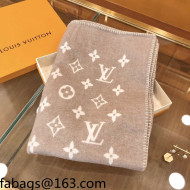 Louis Vuitton Monogram Wool Blanket 140x180cm Beige 2021 110221