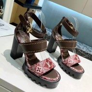 Louis Vuitton Since 1854 Star Trail Sandals Burgundy 2021