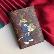 Louis Vuitton Monogram Canvas Tom and Jerry Print Passport Cover M64411 2019