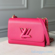 Louis Vuitton Twist MM Chain Bag in Epi Leather M50282 Pink 2020