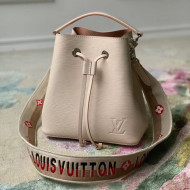 Louis Vuitton NéoNoé BB Bucket Bag in White Epi Leather M57693 2021