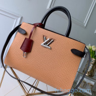 Louis Vuitton Twist Tote Bag in Epi Leather M51846 Apricot 2020