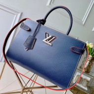 Louis Vuitton Twist Tote Bag in Epi Leather M54980 Navy Blue 2020