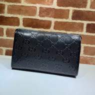 Gucci Men's GG Embossed Clutch 625568 Black 2021