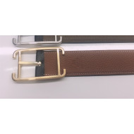 Hermes Batonnet Belt Buckle & Reversible Leather 32mm Brown/Gold 2021