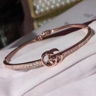 Gucci GG Crystal Cuff Bracelet Gold 2019