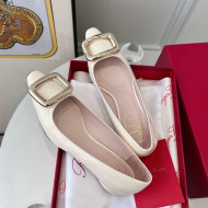 Roger Vivier Patent Leather Ballet White 2022 030736