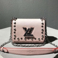 Louis Vuitton Epi Leather Twist PM Bag with Studs M53539 Pink 2018