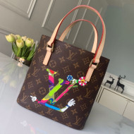 Louis Vuitton Monogram Canvas Bucket Bag M51172 Logo Print 2019