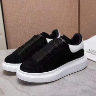 Alexander Mcqueen Suede and Calfskin Sneakers Black 2021