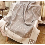 Herems Wool & Cashmere Avalon III Throw Blanket Light Grey 2020