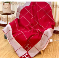 Herems Wool & Cashmere Avalon III Throw Blanket Red 2020