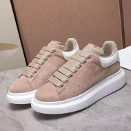 Alexander Mcqueen Suede and Calfskin Sneakers Nude 2021