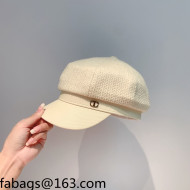 Dior Knit Octagonal Hat White 2021