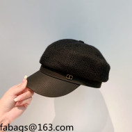 Dior Knit Octagonal Hat Black 2021