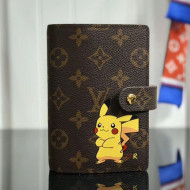 Louis Vuitton Monogram Canvas Pikachu Print Small Ring Agenda Book Cover R20005 07 2019