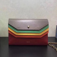 Gucci Rainbow Leather Shoulder Bag With Chain 2017