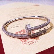 Cartier Juste un Clou Crystal Bracelet Silver 2019