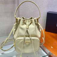 Prada Duet Bucket Shoulder Bag 1BH038 Yellow 2021