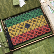 Gucci GG Multicolour Canvas Pouch 657581 Multico 2021