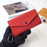 Louis Vuitton Epi Key Pouch Coquelicot M56247 2017