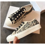 Dior Walk'N'dior Sneaker Embroidered with Black Toile de Jouy 2019