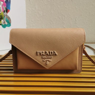 Prada Saffiano Leather Mini Bag 1BP020 Brown 2020