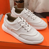 Hermes Turn Stitch Leather Sneaker White 2019