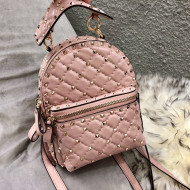 Valentino Rockstud Spike Mini Backpack 1063 Pink 2022