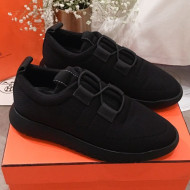 Hermes Team Fabric Sneaker Black 2019